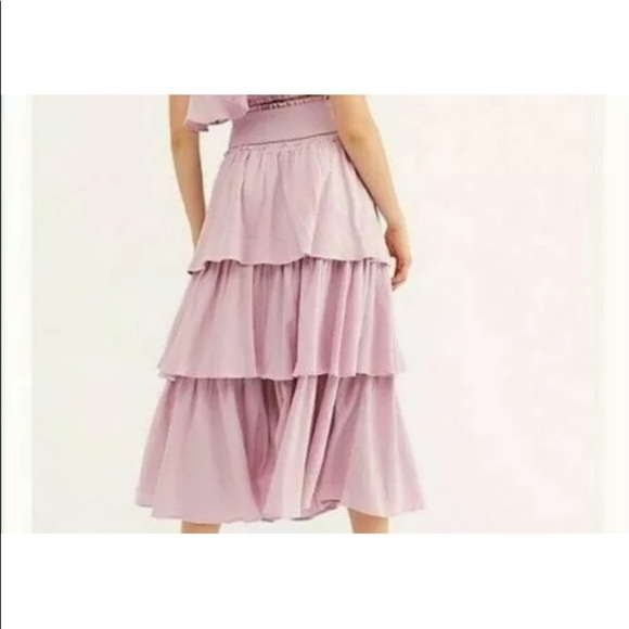 NWOT Free People XS Go For Drama Tiered Skirt - Picture 2 of 8